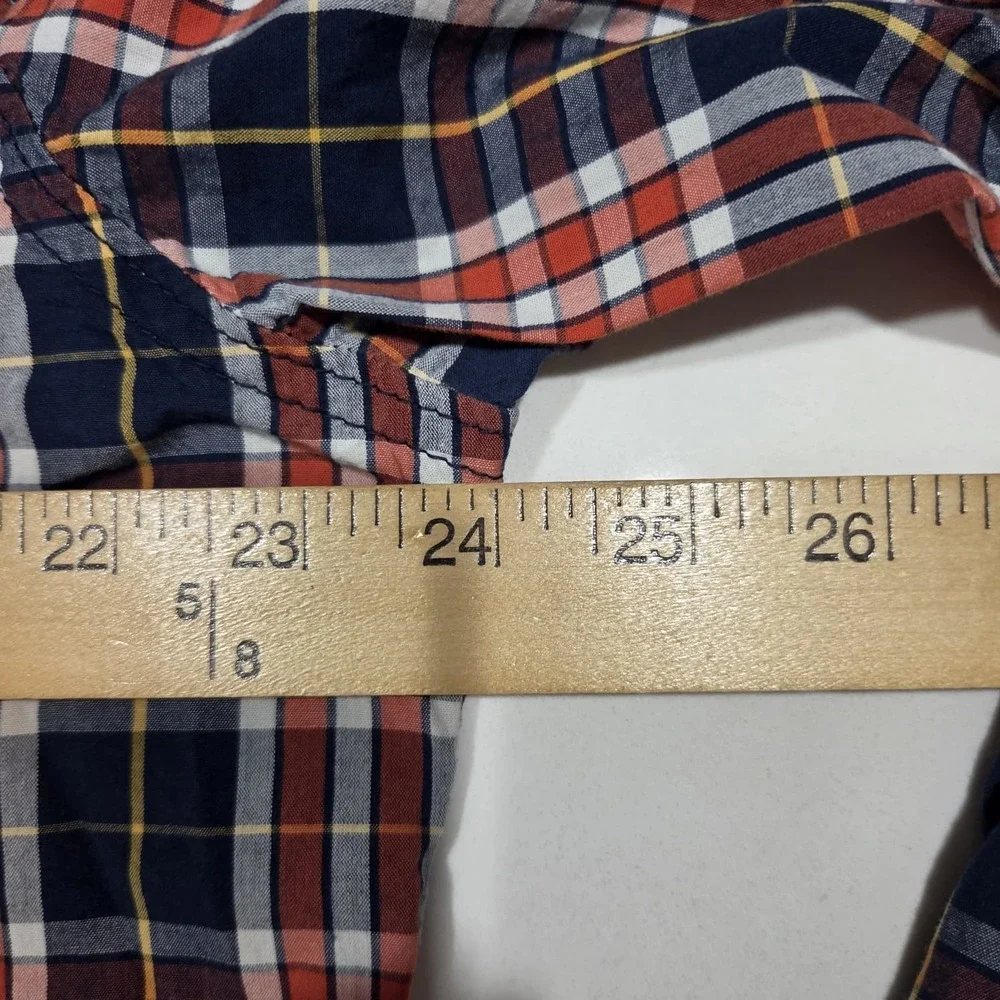 True Religion Pearl Snap Plaid Shirt Mens 3XL Western Cowboy Long Sleeve